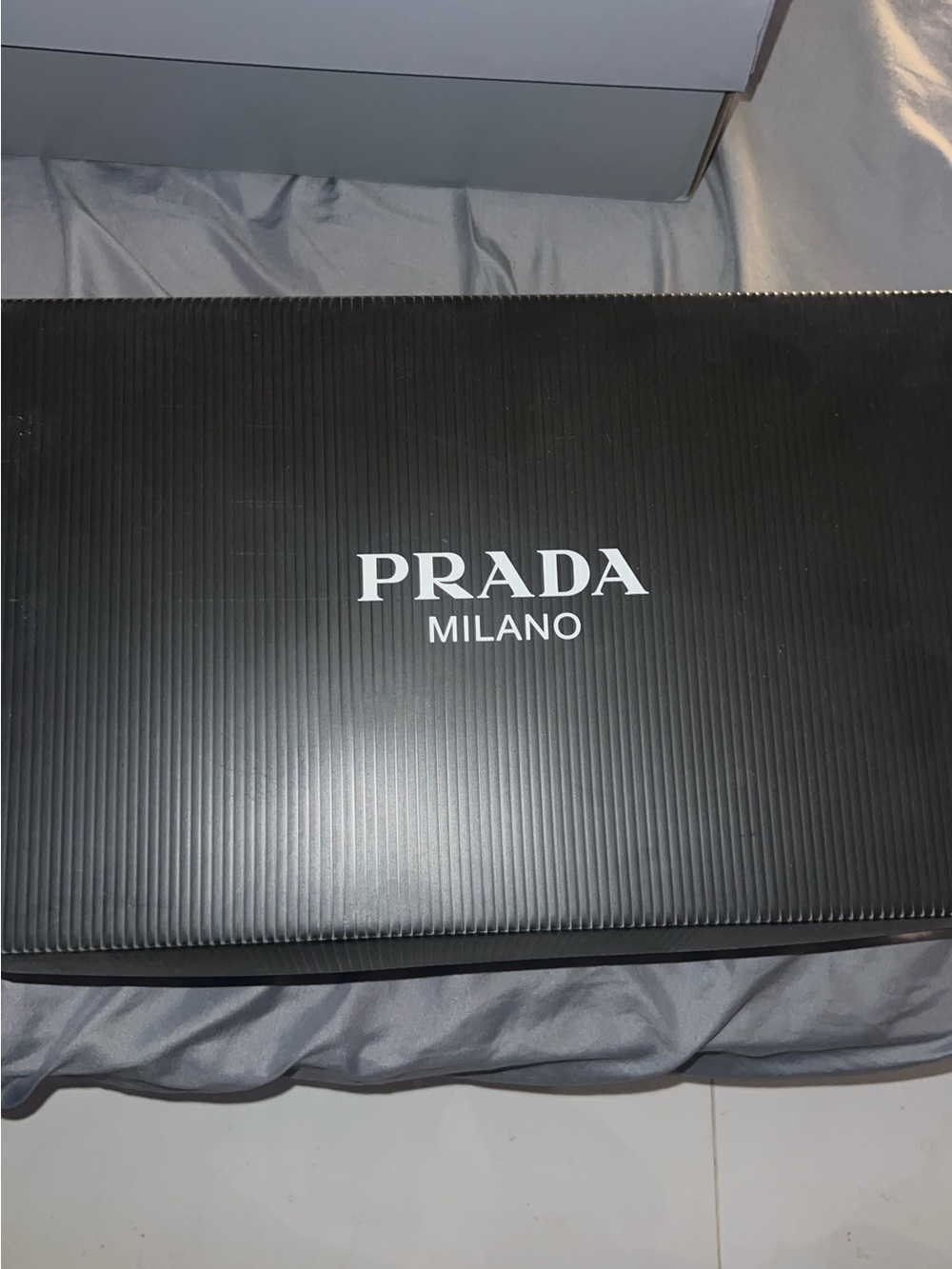 Prada Black Box with White Logo and Label